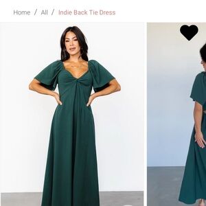 Baltic Born Forest Green Maxi Dress